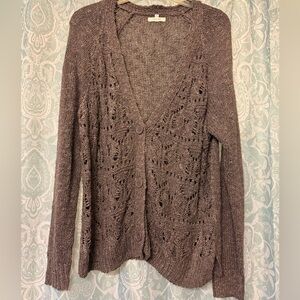 Maurices Chocolate Knit Cardigan